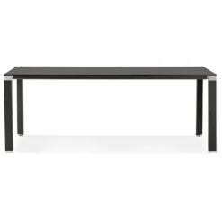ALTEREGO Table de réunion ou à manger design 'XLINE' en bois noir