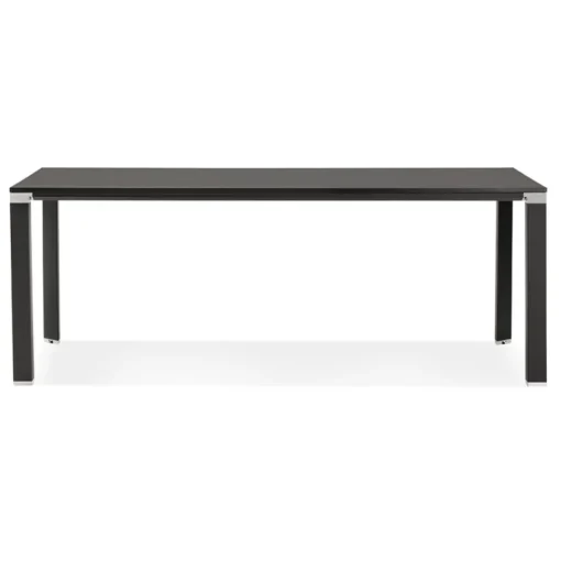 ALTEREGO Table de réunion ou à manger design 'XLINE' en bois noir