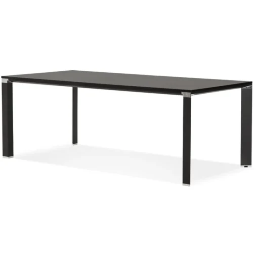 ALTEREGO Table de réunion ou à manger design 'XLINE' en bois noir