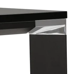 ALTEREGO Table de réunion ou à manger design 'XLINE' en bois noir