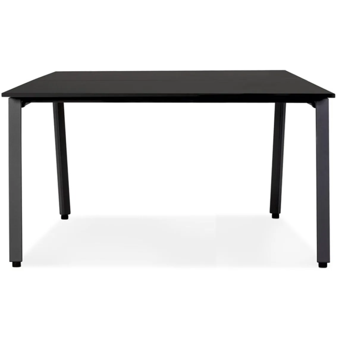 ALTEREGO Table de réunion ou bureau bench noir 'AMADEUS SQUARE' Sale
