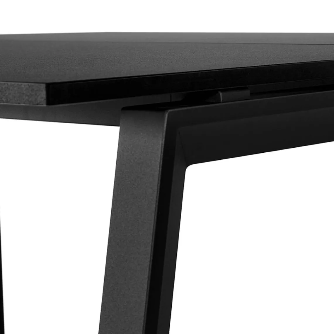 ALTEREGO Table de réunion ou bureau bench noir 'AMADEUS SQUARE' Sale