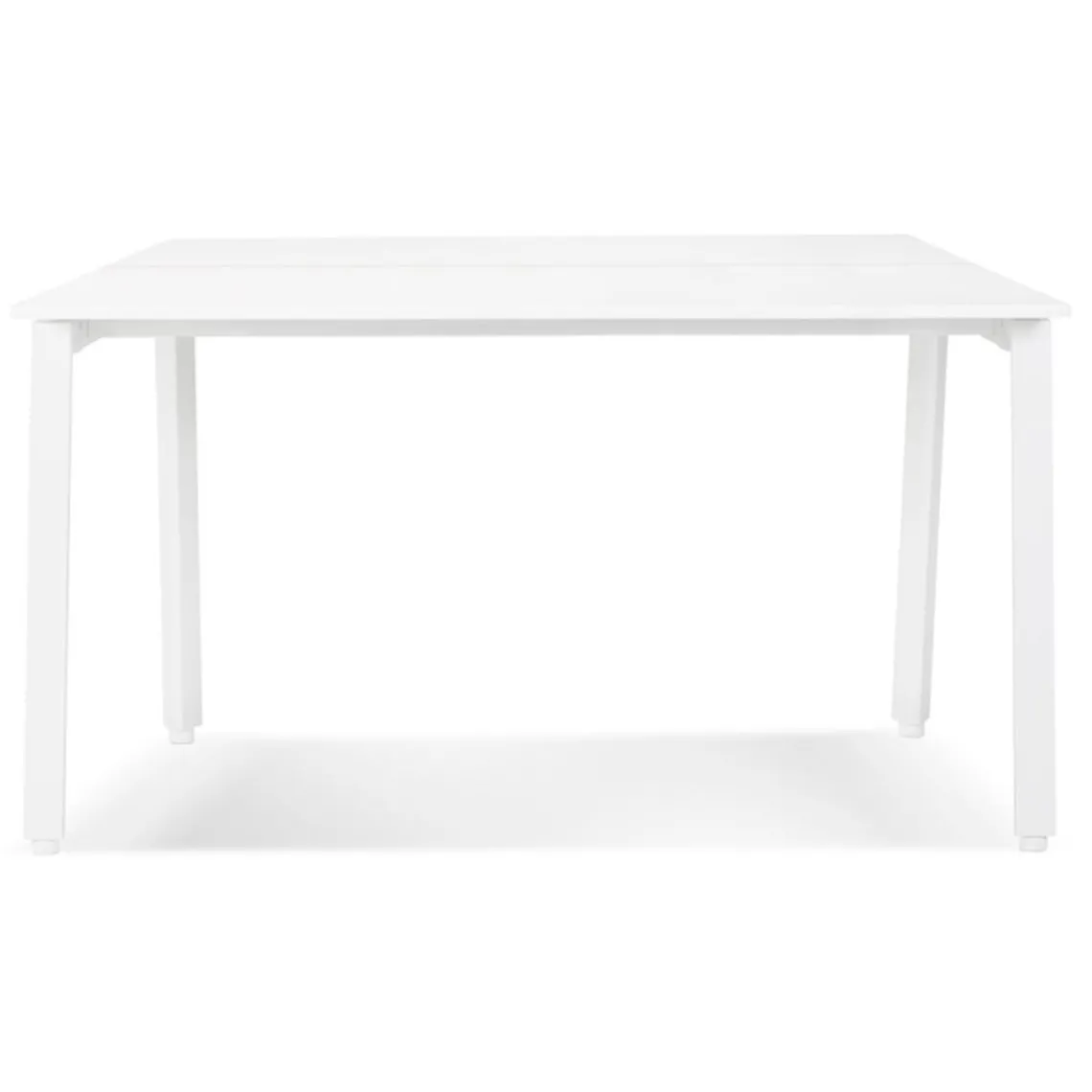 ALTEREGO Table de réunion ou bureau bench blanc 'AMADEUS SQUARE' Hot