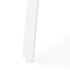 ALTEREGO Table de réunion ou bureau bench 'AMADEUS SQUARE' en bois finition naturelle et métal blanc Online