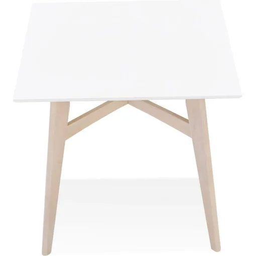 3S. x Home Table De Salle à Manger Blanche Design STEFFIE Style Scandinave Clearance