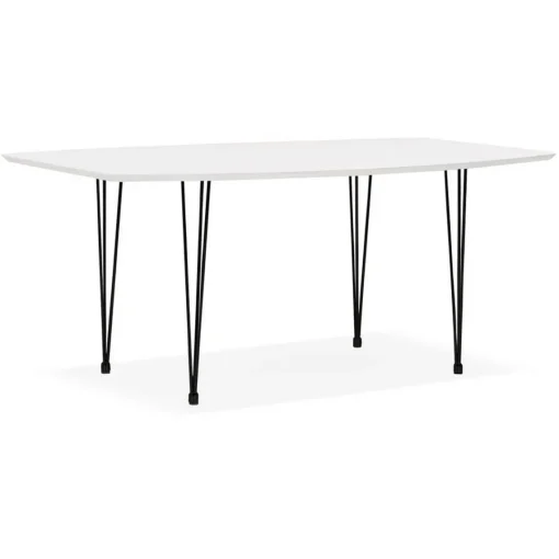 3S. x Home Table de salle à manger Blanche design STRIK Style industriel Online