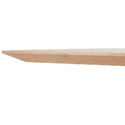 ALTEREGO Table de salle à manger carrée 'ANITA' en bois finition naturelle et métal noir Discount