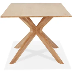 ALTEREGO Table de salle à manger 'MANITOU' en chêne massif