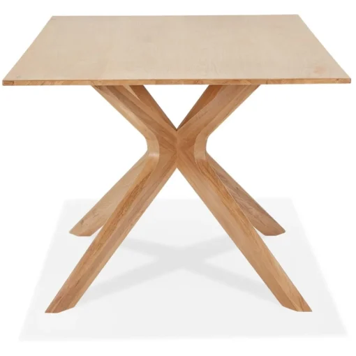 ALTEREGO Table de salle à manger 'MANITOU' en chêne massif