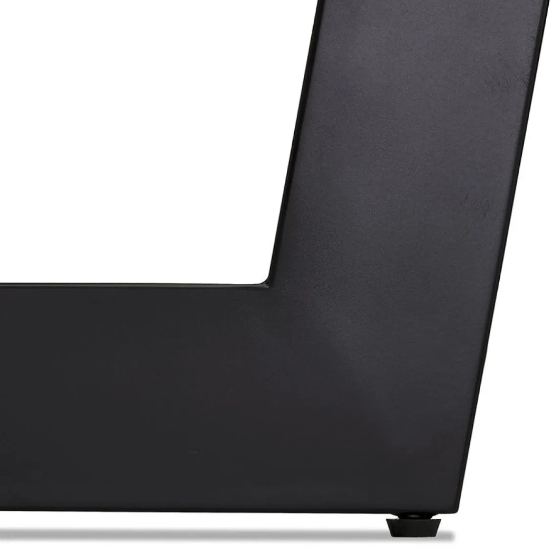 ALTEREGO Table de salle à manger ronde 'LULU' en bois et métal noir Sale