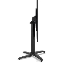 ALTEREGO Table de terrasse pliable 'NOCTALI' carrée noire New