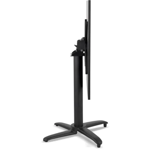 ALTEREGO Table de terrasse pliable 'NOCTALI' carrée noire New