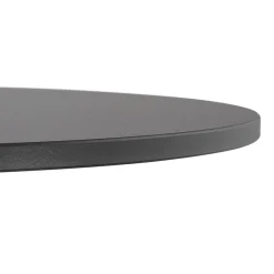 ALTEREGO Table de terrasse pliable 'NOCTALI' ronde noire Sale