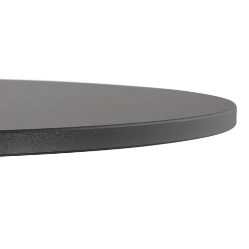 ALTEREGO Table de terrasse pliable 'NOCTALI' ronde noire Sale