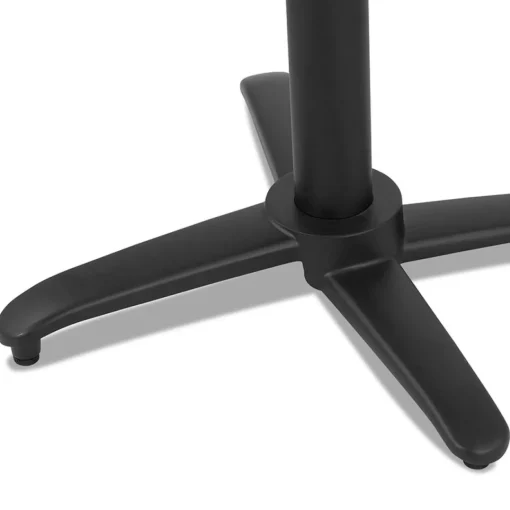 ALTEREGO Table de terrasse pliable 'NOCTALI' ronde noire Sale