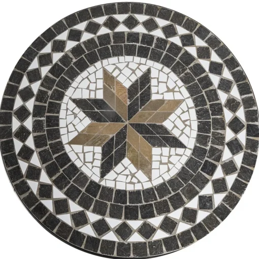 3S. x Home Table Dîner Ronde Mosaïque KIPOS