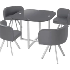 3S. x Home Table Et Chaises 90 CHESS Gris Online
