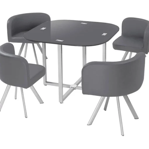 3S. x Home Table Et Chaises 90 CHESS Gris Online