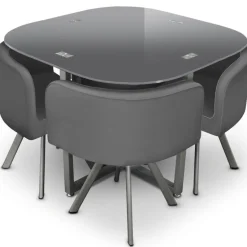 3S. x Home Table Et Chaises 90 CHESS Gris Online