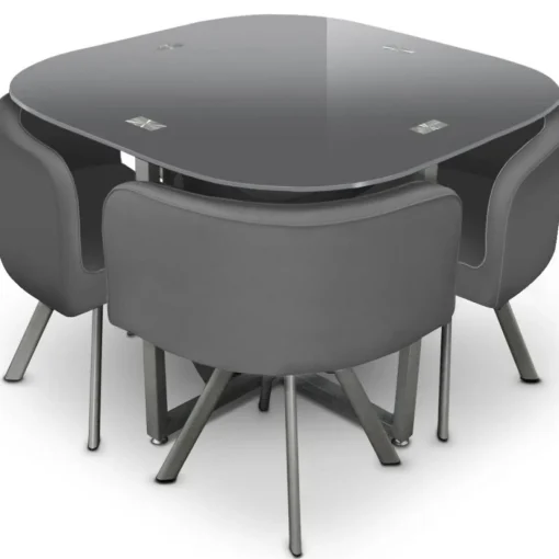 3S. x Home Table Et Chaises 90 CHESS Gris Online
