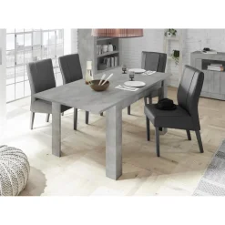 3S. x Home Table extensible 137cm URBINO gris ciment Discount