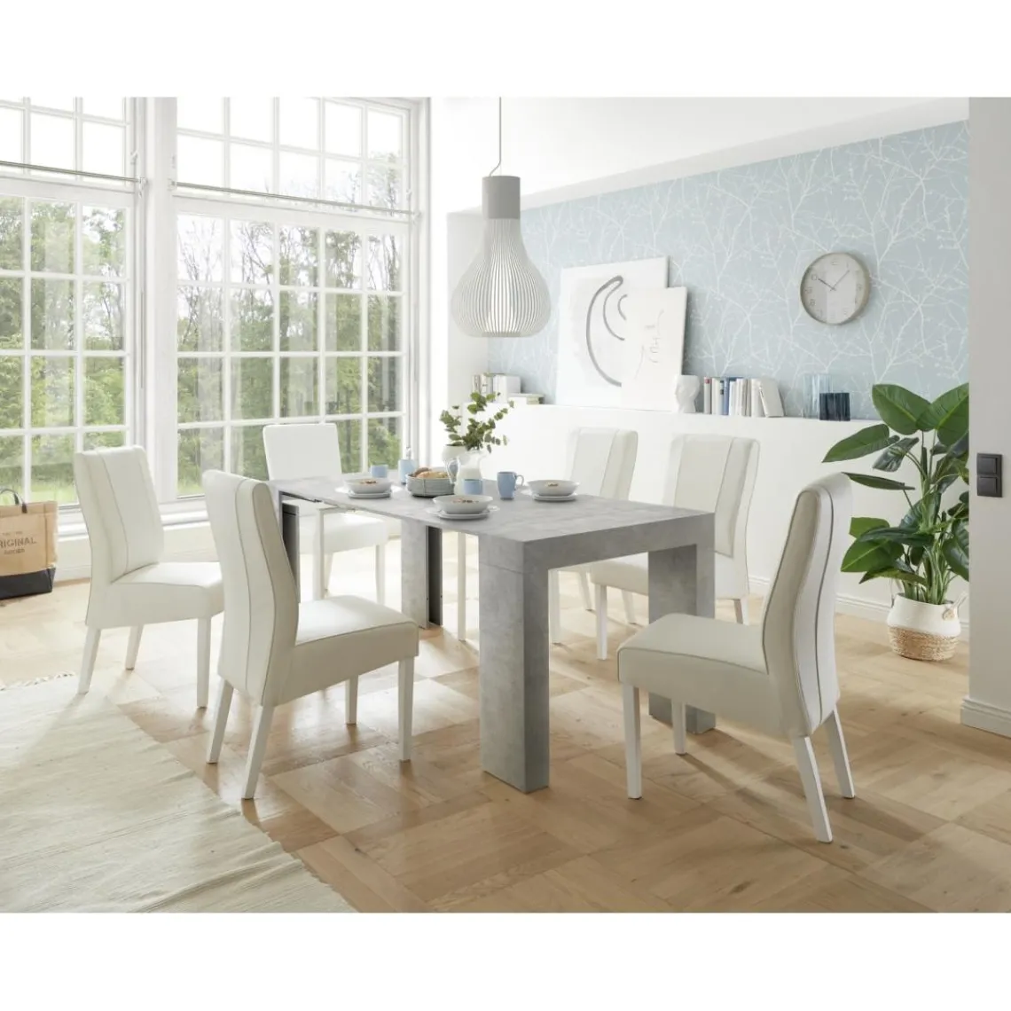 3S. x Home Table extensible Console en panneaux de particules Discount