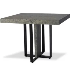 3S. x Home Table Extensible TERESA Effet Béton Pieds Noir Online