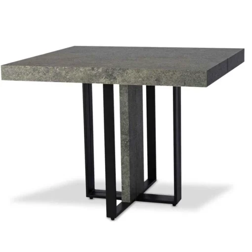 3S. x Home Table Extensible TERESA Effet Béton Pieds Noir Online