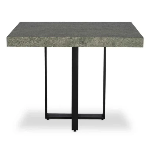 3S. x Home Table Extensible TERESA Effet Béton Pieds Noir Online