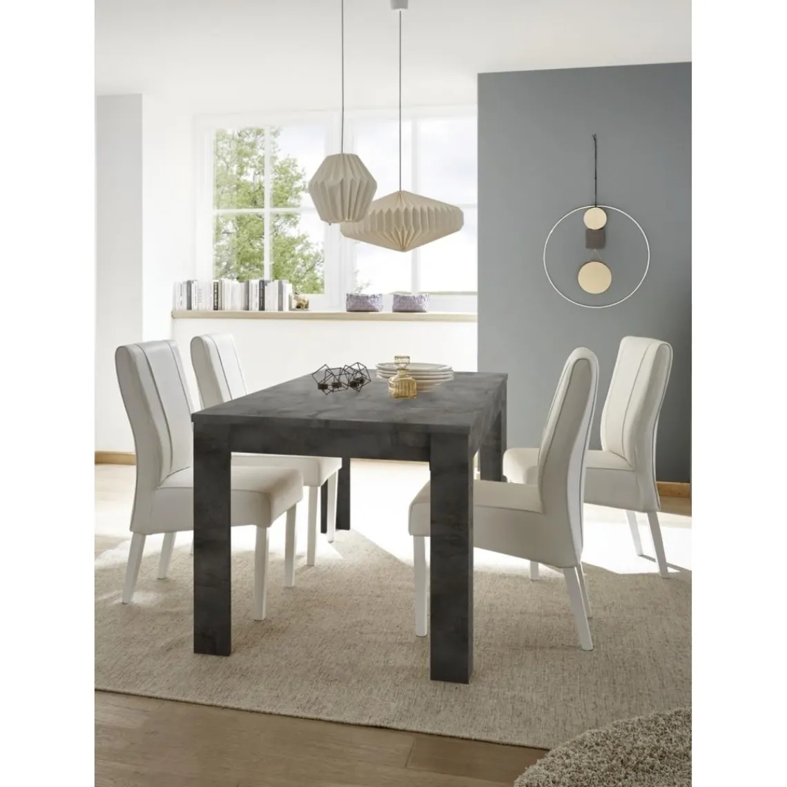 3S. x Home Table extensible 180x90cm URBINO oxyde Sale