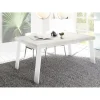 3S. x Home Table fixe PALMA avec pieds en fer chene pino blanc Best