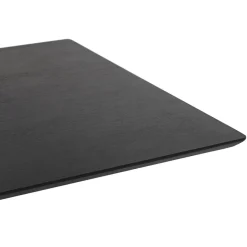 ALTEREGO Table haute design 'MAMBO BAR' noire avec pied en métal Clearance
