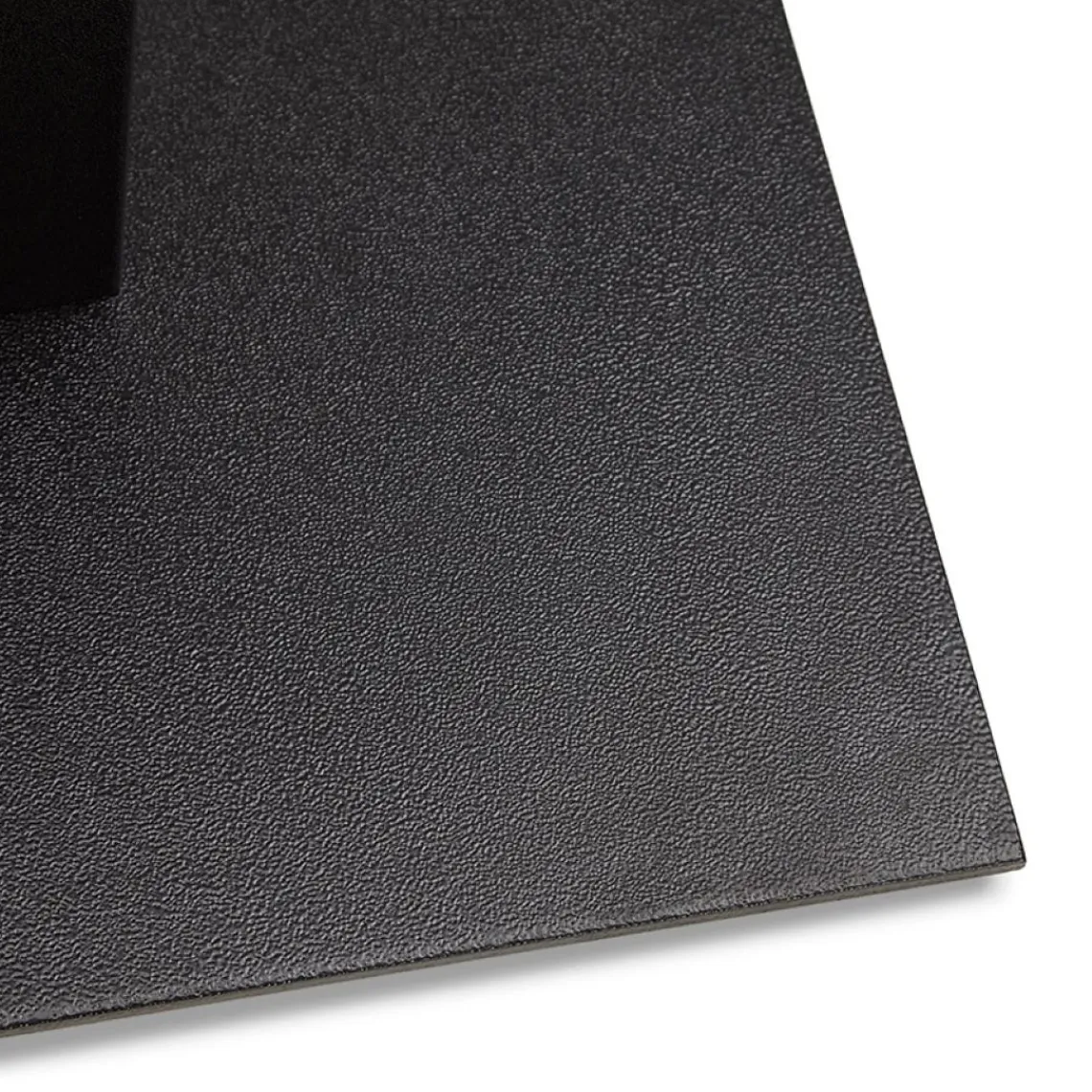 ALTEREGO Table haute design 'ZUMBA BAR' noire avec pied en métal noir New