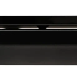 ALTEREGO Table haute ou bureau haut 'XLINE HIGH TABLE' en verre noir Hot