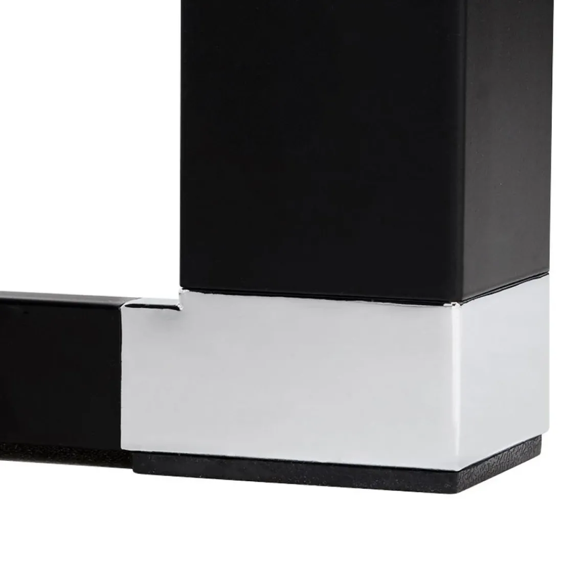 ALTEREGO Table haute ou bureau haut 'XLINE HIGH TABLE' en verre noir Hot