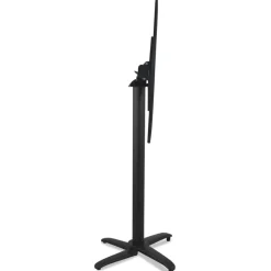 ALTEREGO Table haute pliable 'PAXTON' ronde noire Discount