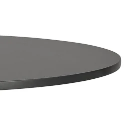ALTEREGO Table haute pliable 'PAXTON' ronde noire Discount
