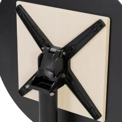 ALTEREGO Table haute pliable 'PAXTON' ronde noire Discount