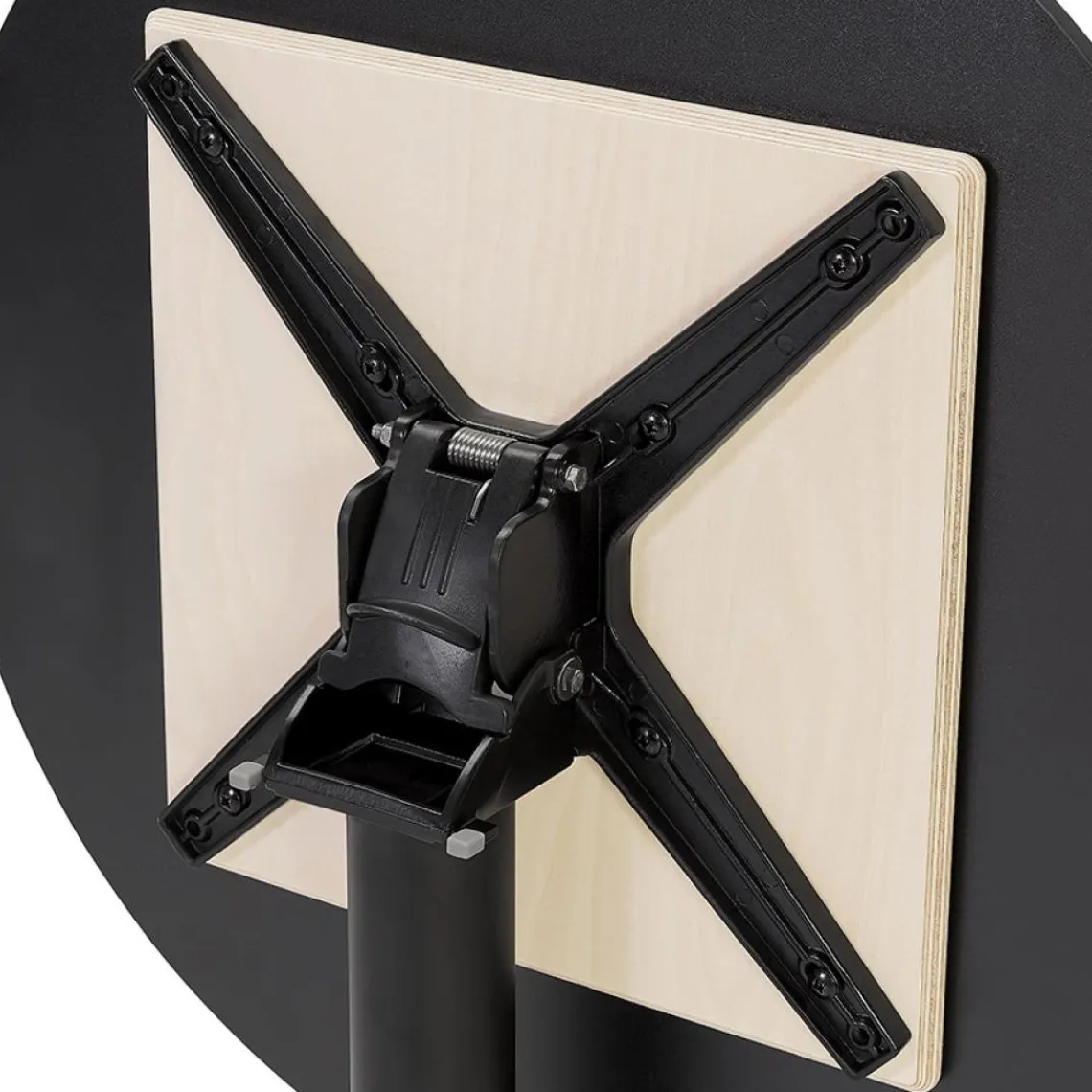 ALTEREGO Table haute pliable 'PAXTON' ronde noire Discount