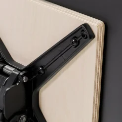 ALTEREGO Table haute pliable 'PAXTON' ronde noire Discount