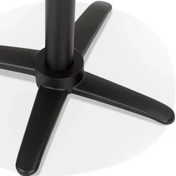 ALTEREGO Table haute pliable 'PAXTON' ronde noire Discount