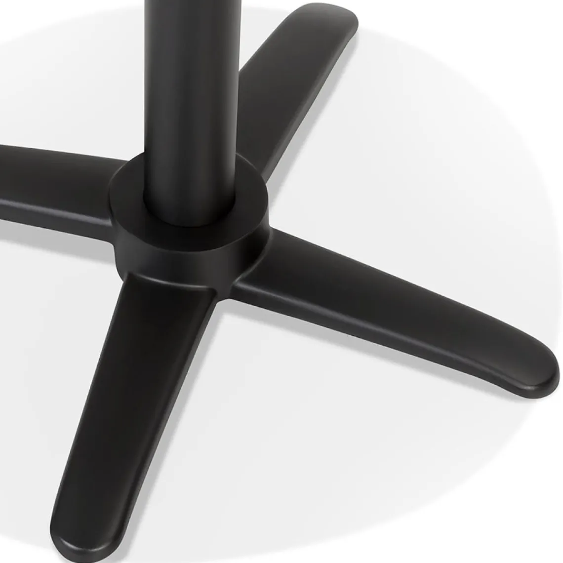 ALTEREGO Table haute pliable 'PAXTON' ronde noire Discount