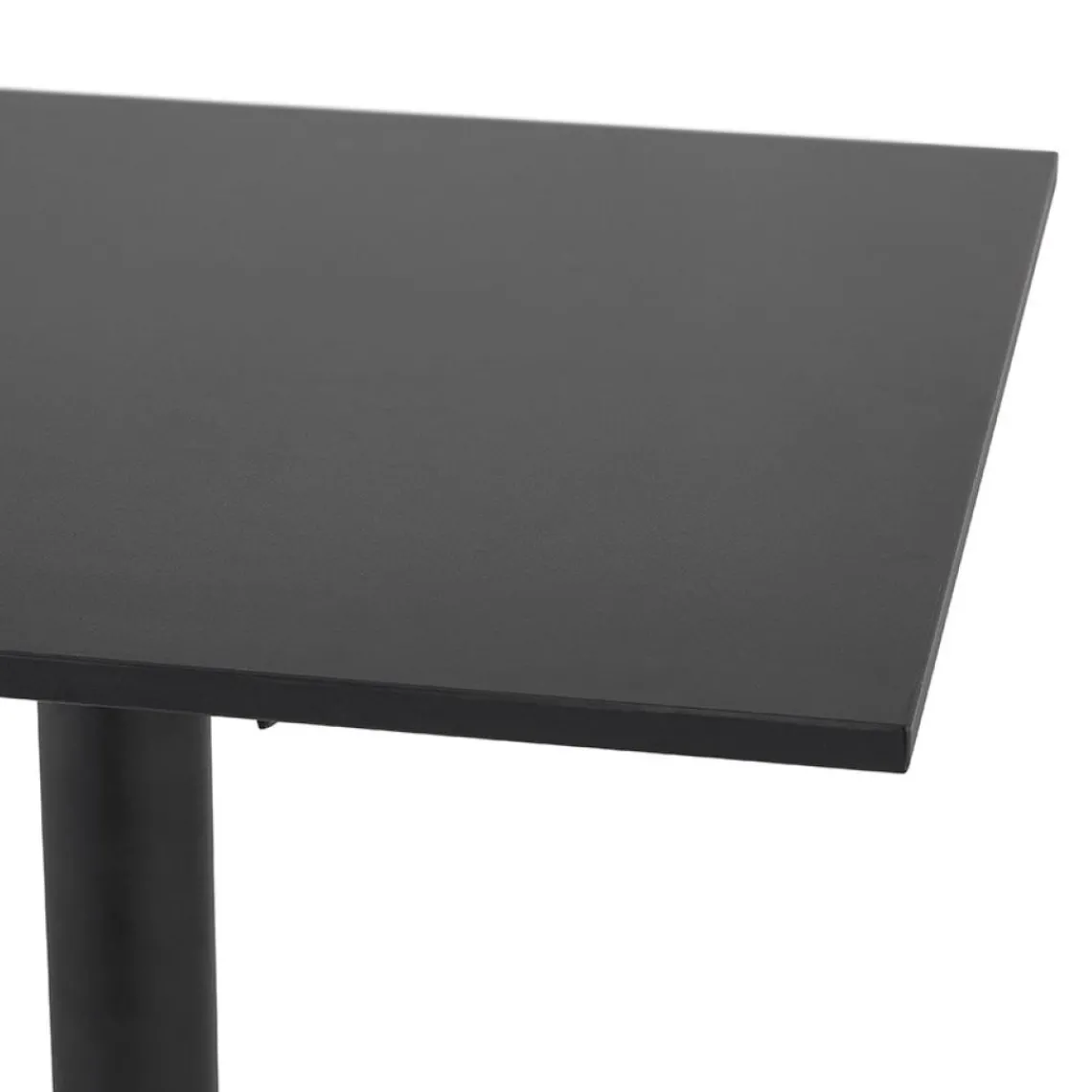 ALTEREGO Table haute pliable 'PENUMBRA' carrée noire Hot