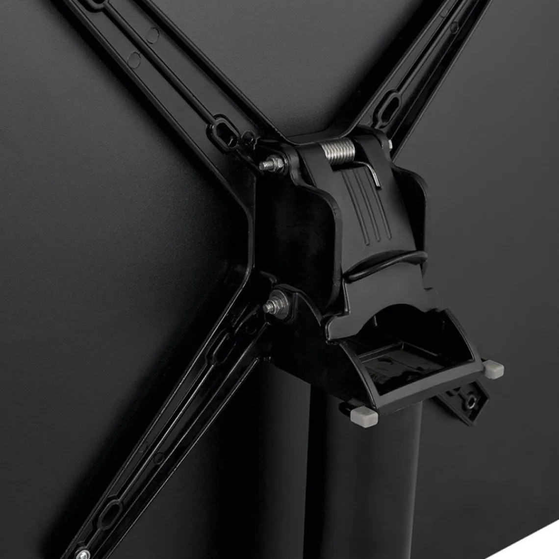 ALTEREGO Table haute pliable 'PENUMBRA' carrée noire Hot