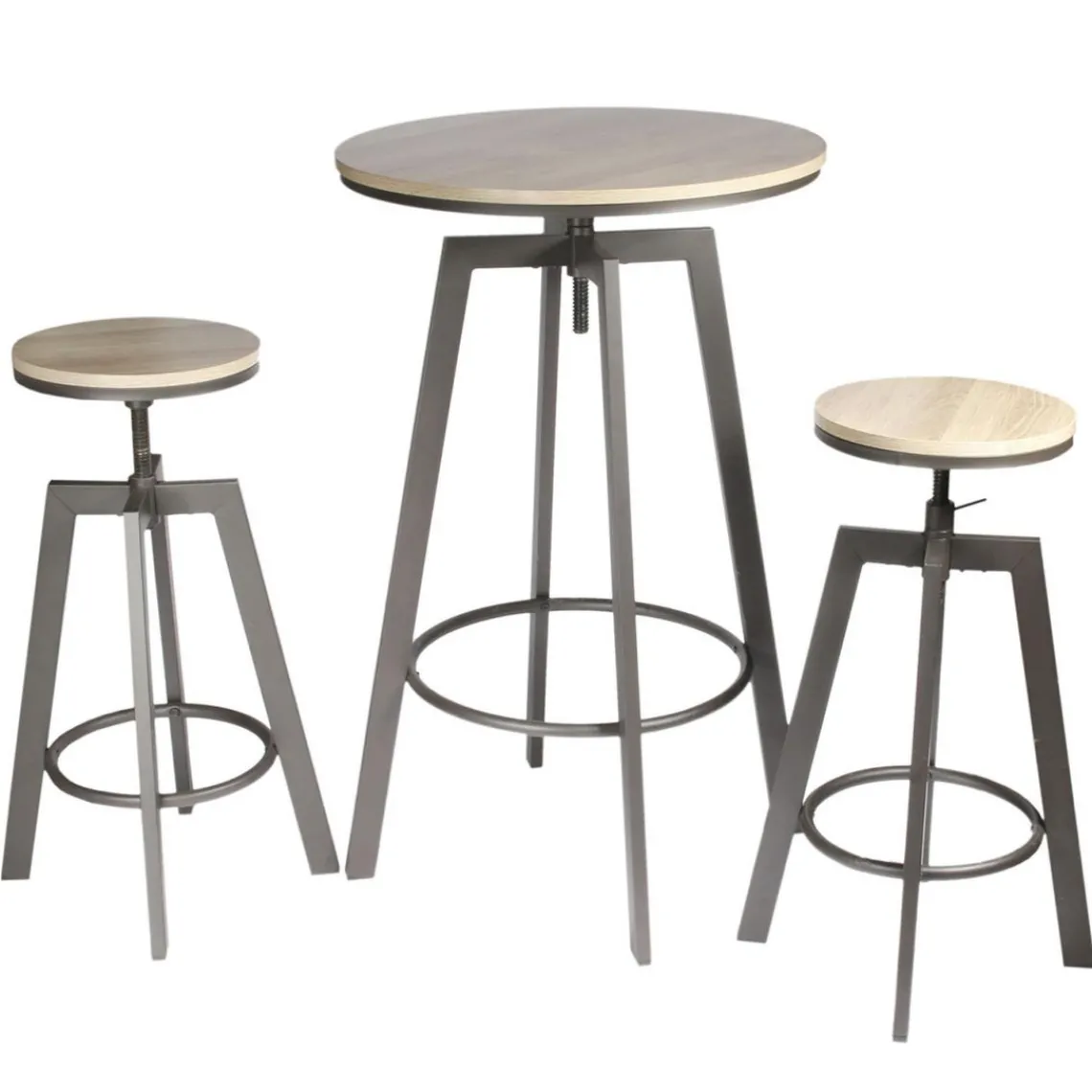 3S. x Home Table Mange Debout 2 Tabourets Réglables ARIA Clearance