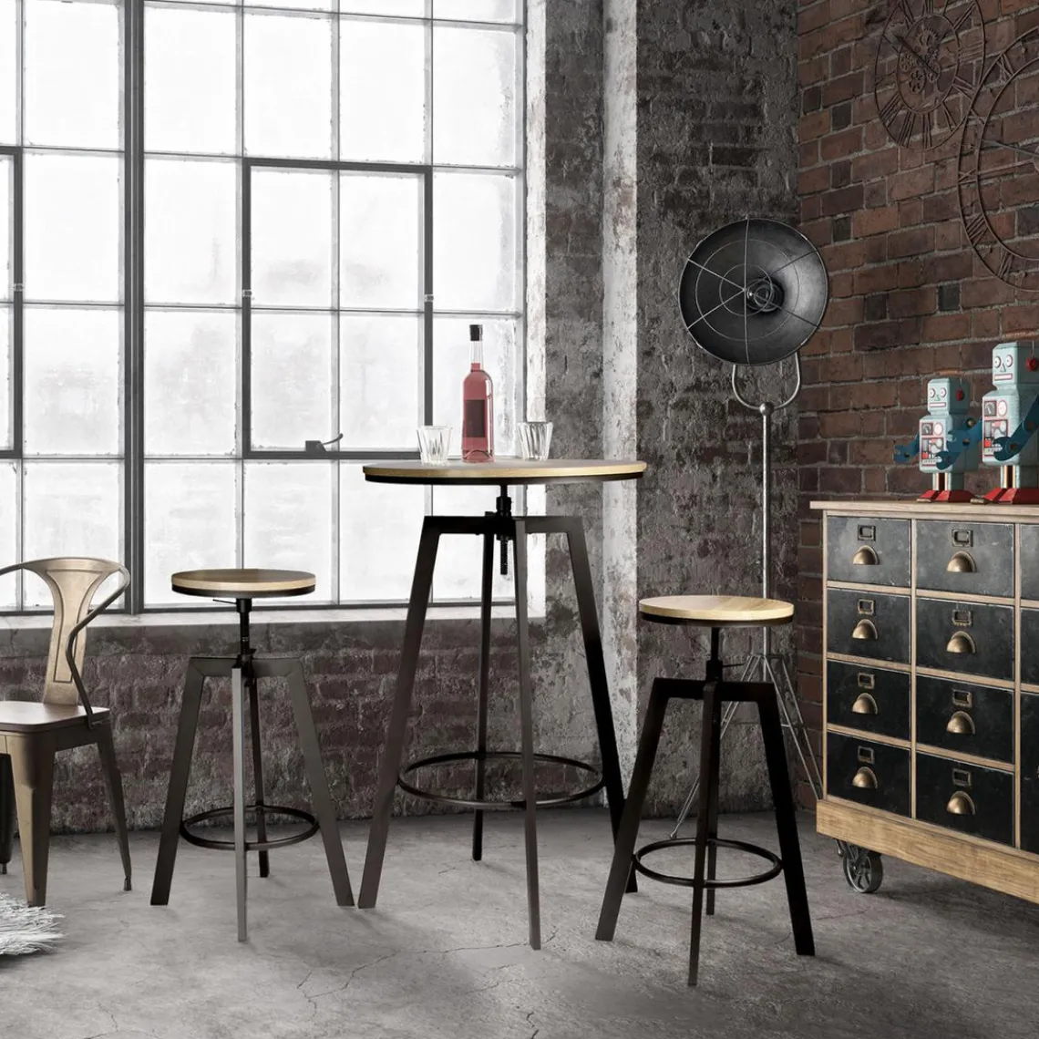 3S. x Home Table Mange Debout 2 Tabourets Réglables ARIA Clearance