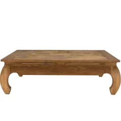 Macabane Table opium en teck recyclé plateau mosaïque SIXTINE