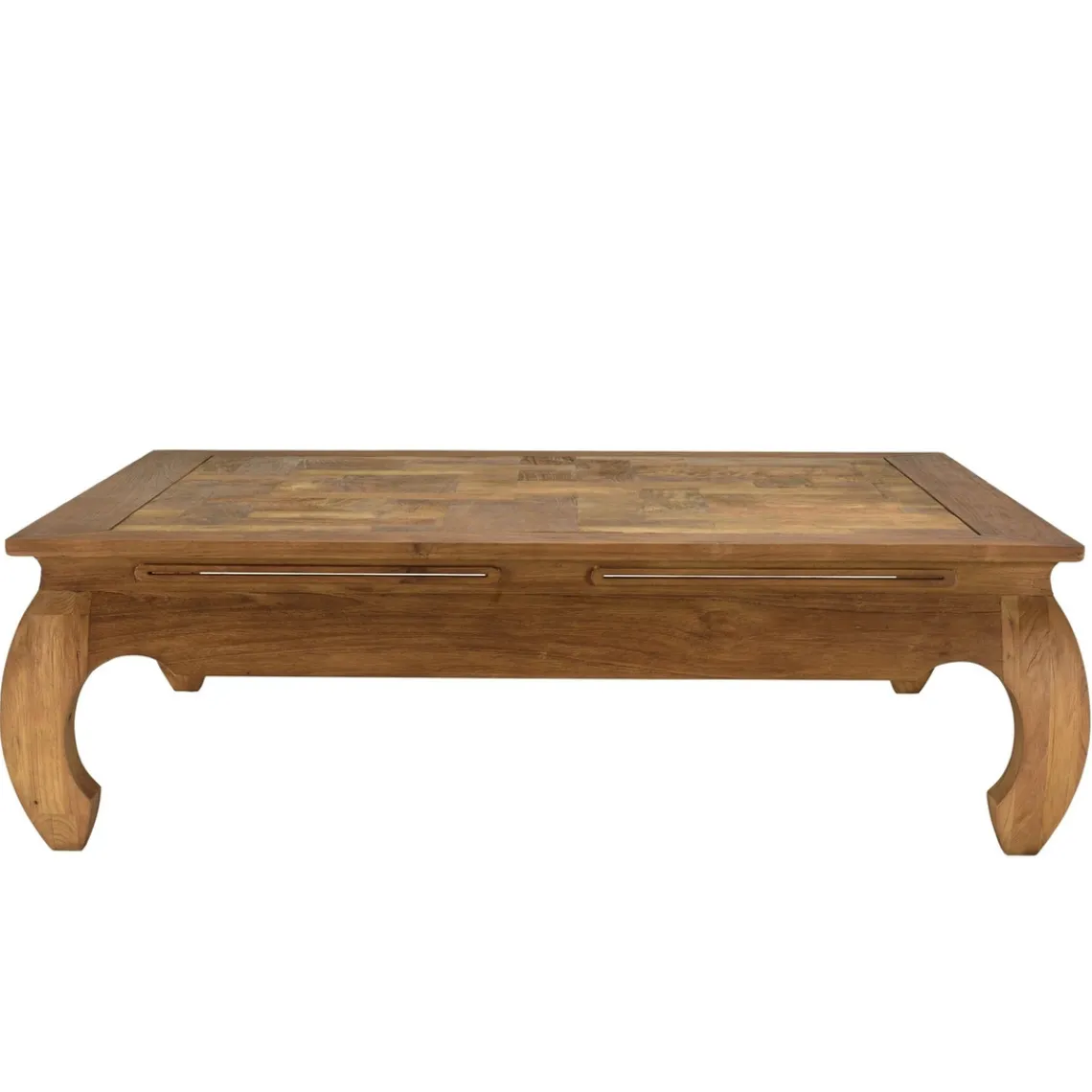 Macabane Table opium en teck recyclé plateau mosaïque SIXTINE