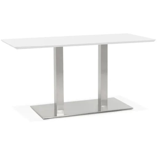 ALTEREGO Table ou bureau design 'MAMBO' blanc