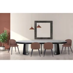 3S. x Home Table ovale extensible Eliza Noir